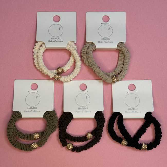 Набор резинок для волос, 2шт, с бусинкой, Магистр/MAGg-HBбус-18