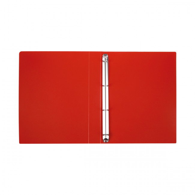 Папка на 4 кольцах WENZER OFFiCE А4, 25 мм, 500 мкм, песок, красная (4/40)