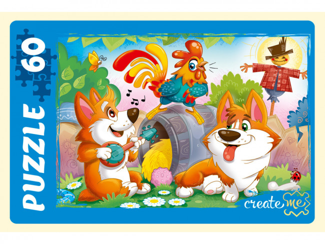Пазлы 60 элементов "Забавные корги №1", Рыжий Кот/П60-6306 (24)