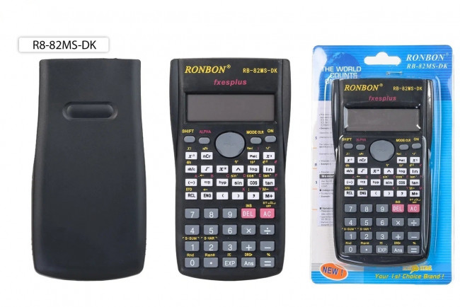 Калькулятор-инженерный :10-разрядный, 2-х строчный, 240 функций; с крышкой, в пластиковой упаковке на подложке, размер упаковки-20*11,5 см.