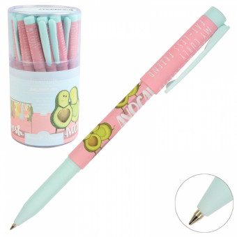 Ручка шариковая 0,7мм синяя "FreshWrite. Авокадо Любовь", BV/20-0214/64 (24) Ручка шариковая 0,7мм синяя "FreshWrite. Авокадо Любовь", BV/20-0214/64 (24)