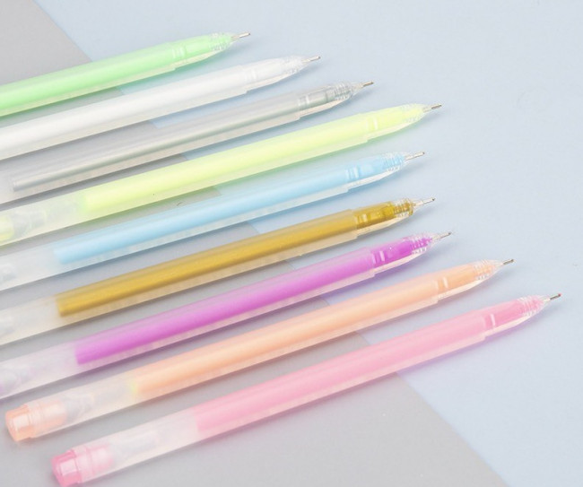 Набор акриловых ручек 9 цветов, 0,6мм трёхгранные, неоновые ZUIXUA/C3572 Набор акриловых ручек 9 цветов, 0,6мм трёхгранные, неоновые ZUIXUA/C3572