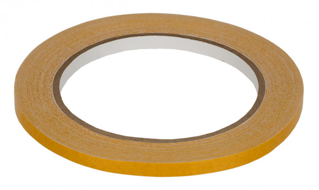 Клейкая лента 6мм 25м для кожи двусторонняя "Трансфер" белая, Gamma/TDK-06