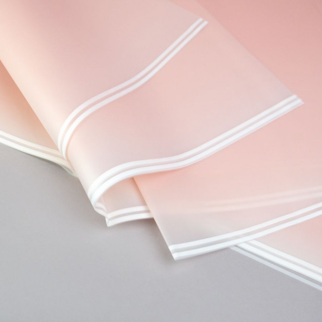 Пленка матовая 58х58см, Градиент, пудра (20 шт./уп.)