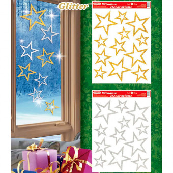 НАКЛЕЙКА НА ОКНО, DARLENS «ЗВЕЗДЫ», 300Х420 ММ, АССОРТИ, DL-DRL05141 (12) НАКЛЕЙКА НА ОКНО, DARLENS «ЗВЕЗДЫ», 300Х420 ММ, АССОРТИ, DL-DRL05141 (12)