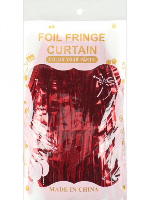 Дождик 1*2 м "Вечеринка" красный MILAND/ДЖ-9345 Дождик 1*2 м "Вечеринка" красный MILAND/ДЖ-9345