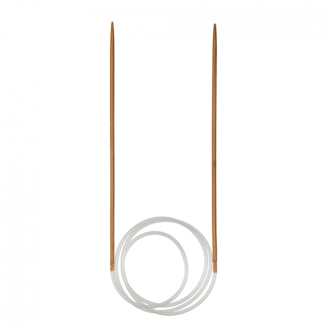 Спицы d 2,5мм  круговые 80см бамбук, карамельные, Gamma