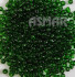 Бисер "ASMAR" размер №6, вес: 450 г, цвет - зелёный прозрачный