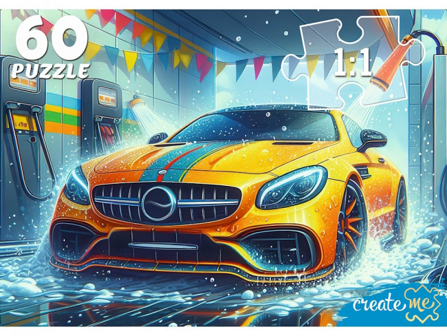 Пазлы 60 элемента "Автомойка", Рыжий Кот/П54-8709 Пазлы 60 элемента "Автомойка", Рыжий Кот/П54-8709