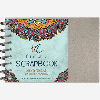 Блокнот для творчества А5 10л  SCRAPBOOK, гребень, Полином/2940 (7)