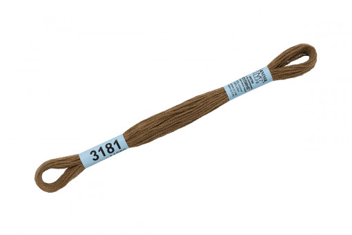 Нитки для вышивания "Gamma"    мулине  ( 3173-6115 )  100% хлопок     8 м №3181 св.коричневый Нитки для вышивания "Gamma"    мулине  ( 3173-6115 )  100% хлопок     8 м №3181 св.коричневый