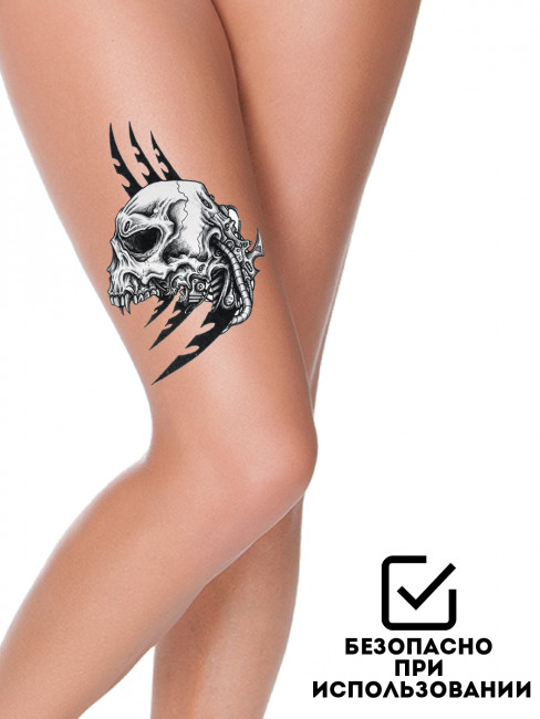 Татуировка-наклейка 26,5 х14,5см "Современное искусство-4", Рыжий Кот/ТА-2413 (12)