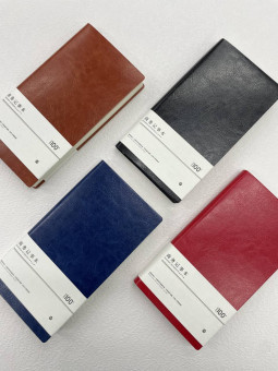 Ежедневник недатированный А6 100л, линия, с авторучкой, цвет ассорти, Dicai/183-48