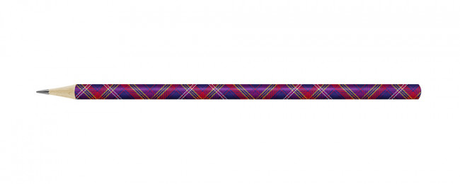 Карандаш графитный ТМ (HB)  круглый, заточенный, "Hot Print. Синий шотландец", ВКФ/HP01-12Д -3029