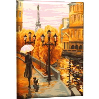 Набор для творчества "Рисование по номерам". Золотая осень 40*50, GLA51