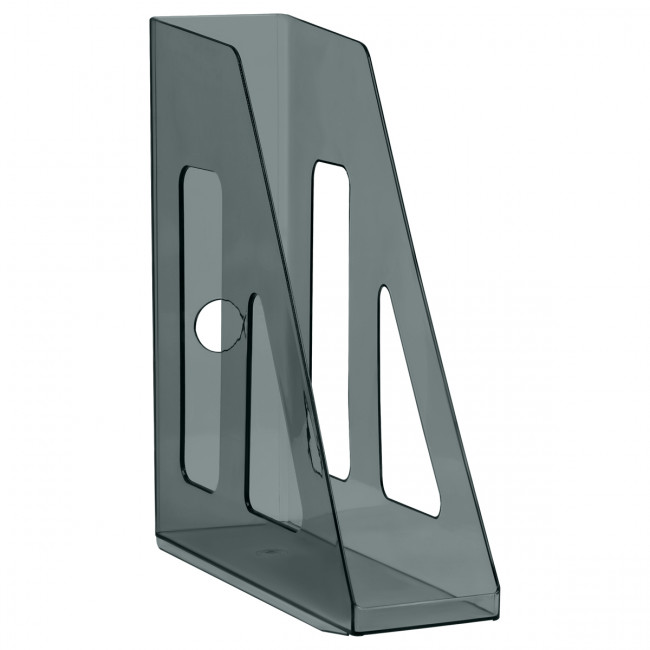 Лоток h 253мм для бумаг, вертикальный "Актив". тонированный черный, СТАММ/ЛТВ-31098 (6)