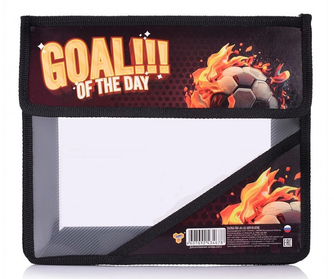 Папка А5 для тетрадей, на липучке "Мяч в огне 2024", Пчёлка/ПМ-А5-03 (50) Папка А5 для тетрадей, на липучке "Мяч в огне 2024", Пчёлка/ПМ-А5-03 (50)