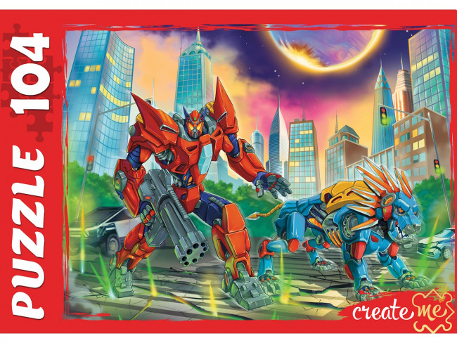 Пазлы 104 элемента "Мир-трансформеров-№30", Рыжий Кот/ПУ104-7717