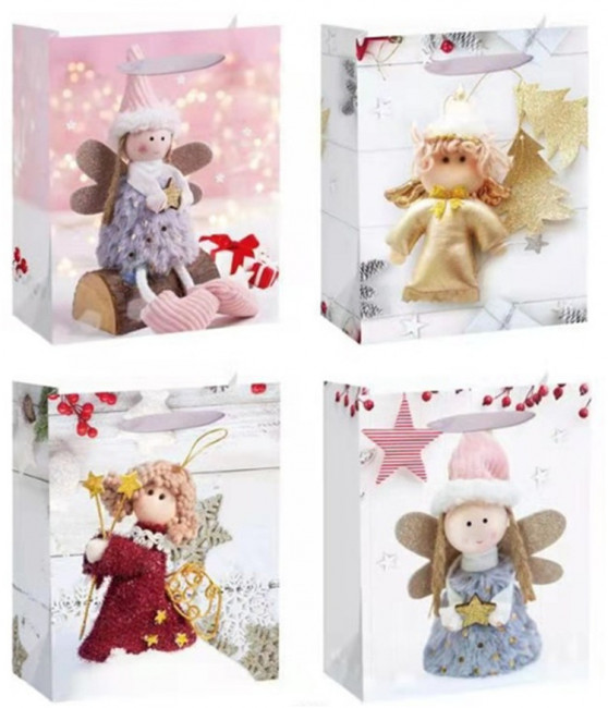 ПАКЕТ ПОДАРОЧНЫЙ, КРИСТАЛЛ-КАНЦ «АНГЕЛОК», ЛАМИНИРОВАННЫЙ КАРТОН, 260Х320Х100 ММ, С АТЛАСНОЙ РУЧКОЙ, M46179 ПАКЕТ ПОДАРОЧНЫЙ, КРИСТАЛЛ-КАНЦ «АНГЕЛОК», ЛАМИНИРОВАННЫЙ КАРТОН, 260Х320Х100 ММ, С АТЛАСНОЙ РУЧКОЙ, M46179