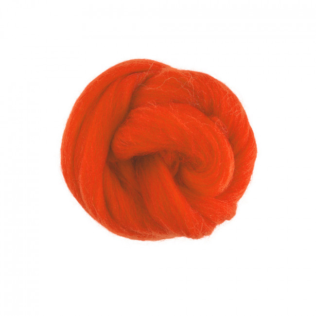 Шерсть для валяния 50г 100% полутонкая шерсть, алый №1446, Gamma/TFS-050 Шерсть для валяния 50г 100% полутонкая шерсть, алый №1446, Gamma/TFS-050