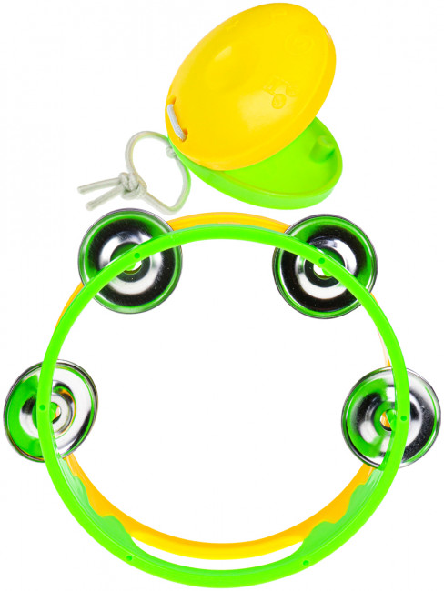 Набор музыкальных инструментов "Веселые мелодии-1" (5 предметов, цвет микс,в пакете) (Арт. ИМ-5842)