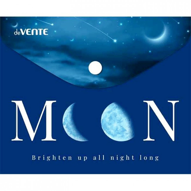 Папка-конверт А6 150 мкм на кнопке "Moon", непрозрачная с рисунком, deVENTE/3079111 (12)