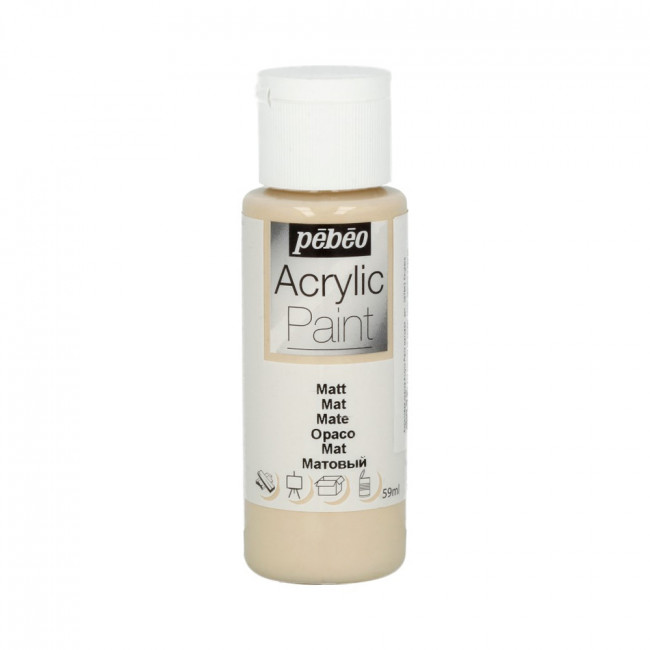 Краска 59мл акриловая матовая, для декора, бечевка, Acrylic Paint PEBEO/97843
