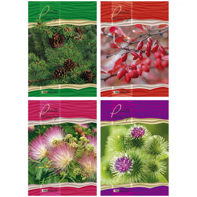 Тетрадь 160л. А4 клетка на гребне "Nature Macro", твердая обложка, матовая ламинация (12) Тетрадь 160л. А4 клетка на гребне "Nature Macro", твердая обложка, матовая ламинация (12)