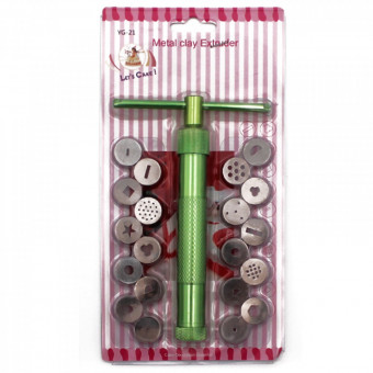 Экструдер д/полим. глины метал. с 20 насадк. арт. E0230 (1/150наб)