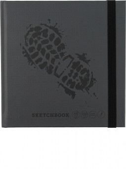 Скетчбук "След". Формат:165х165мм 96стр, Проф-Пресс/48-3002 (32)