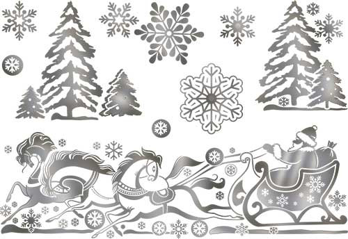 Набор наклеек для декор. Интерьера рн4м-13 (25*17)