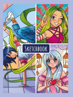 Скетчбук "Аниме". Формат: 145х203х13мм 160стр, Проф-Пресс Скетчбук "Аниме". Формат: 145х203х13мм 160стр, Проф-Пресс