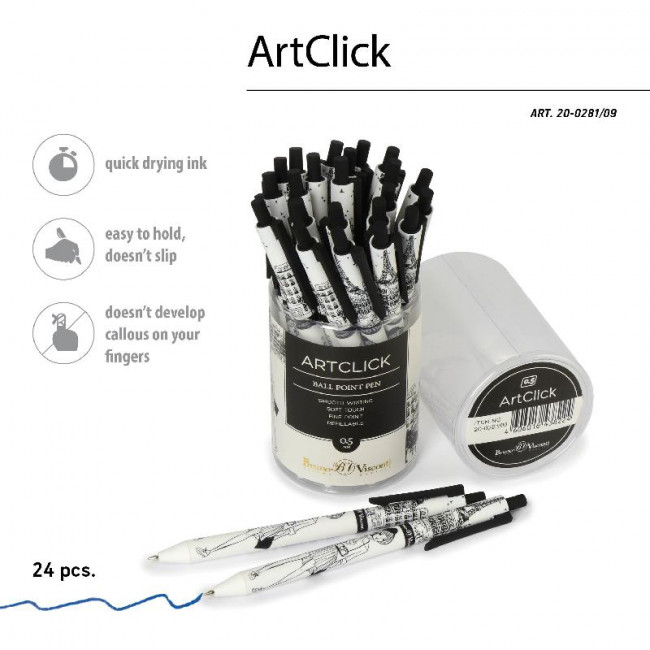 Ручка шариковая 0,5мм синяя «ArtClick. Путешественница», автоматическая, BV/20-0281/09 (24) Ручка шариковая 0,5мм синяя «ArtClick. Путешественница», автоматическая, BV/20-0281/09 (24)