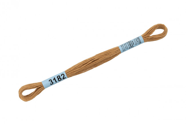 Нитки для вышивания "Gamma"    мулине  ( 3173-6115 )  100% хлопок     8 м №3182 т.бежевый