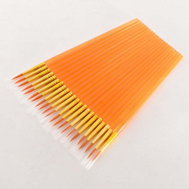 Кисть №5 нейлон, круглая, пластиковая ручка, ROYAL ART/RA7615 (25) Кисть №5 нейлон, круглая, пластиковая ручка, ROYAL ART/RA7615 (25)