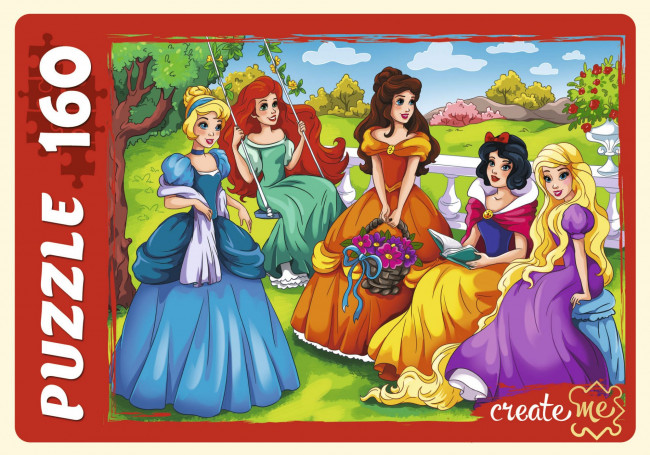 Пазлы 160 элементов "Пять принцесс", Рыжий Кот/ПУ160-0634