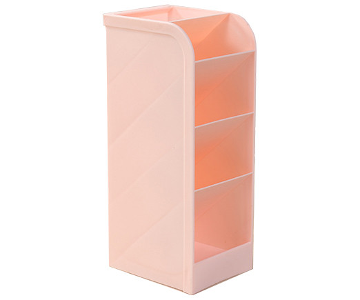 Подставка для канцелярских мелочей HJ-7 "Розовая" пластик, 5 отделений, 20*9*7см (1/96)