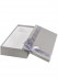 Набор прямоугольных коробок  "Однотонные серые с лентой (сер.)"3в1(19х12х7,5-15х10х5см) КОР-4551