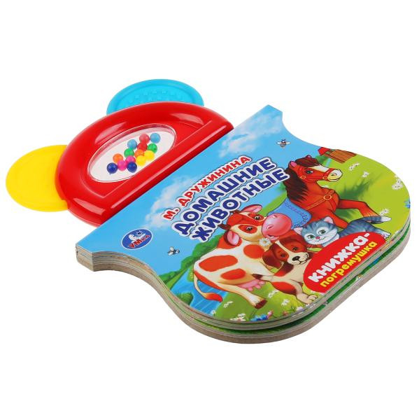 Книжка-погремушка с прорезывателем «М. Дружинина. Домашние животные», формат: 123х106мм 8стр, Умка Книжка-погремушка с прорезывателем «М. Дружинина. Домашние животные», формат: 123х106мм 8стр, Умка