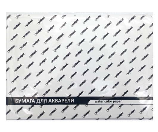 Бумага для акварели А4 10л. INTELLIGENT DC-7531 целлюлоза, 210х295мм, 300гр/м, сренезернистая (1/60)