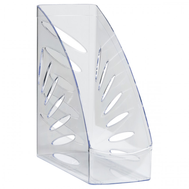 Лоток h 260мм для бумаг, вертикальный "Тропик", прозрачный, СТАММ/ЛТВ-31109 (3)