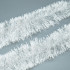 Мишура d 9см 2м, прозрачная с белыми кончиками, Микрос/ч47713