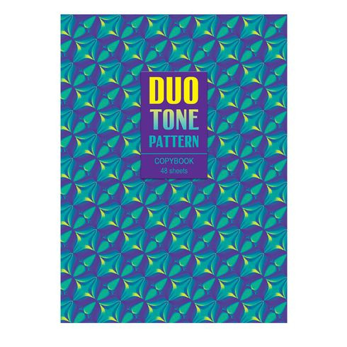 Тетрадь для записей А4 скоба 48л. одна линия "Неоновое настроение"