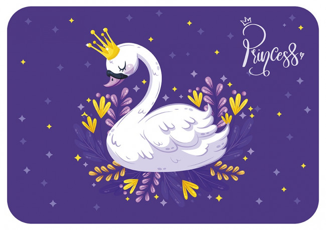 Настольное покрытие для лепки, пластик 330/230 "Принцесса лебедь" 2023г, Пчёлка/НПД-1 (50)