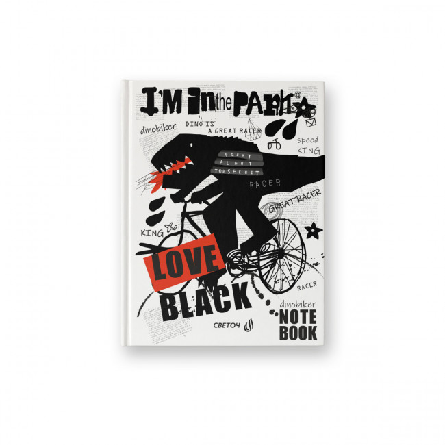 Бизнес-блокнот А6 64л клетка "Вело-монстр" глянцевая ламинация, Светоч/64ББТ6_4_5_1/000899 (24)