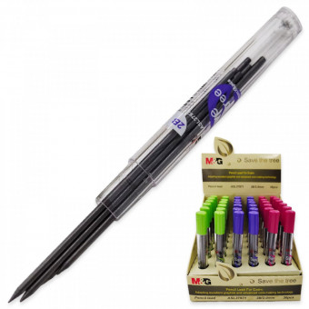 Стержни д/цанговых.карандашей  d-2mm  арт.ASL37971 (1/36/1728шт)