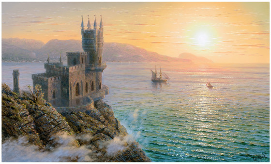 Пазл 2000 элементов "Ласточкино гнездо. Утро" ФРЕЯ