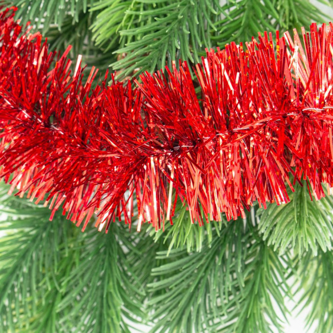 Мишура 5 см красный 1,8 м