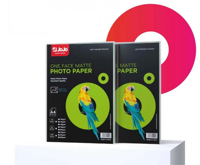 Фотобумага А4 160 г/м2 50л, матовая, для струйной печати с глянцевым покрытием, JoJo/JC-2005