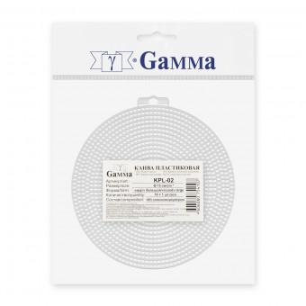 Канва d15 см "Круг большой" пластиковая, 100% полиэтилен, Gamma/KPL-02